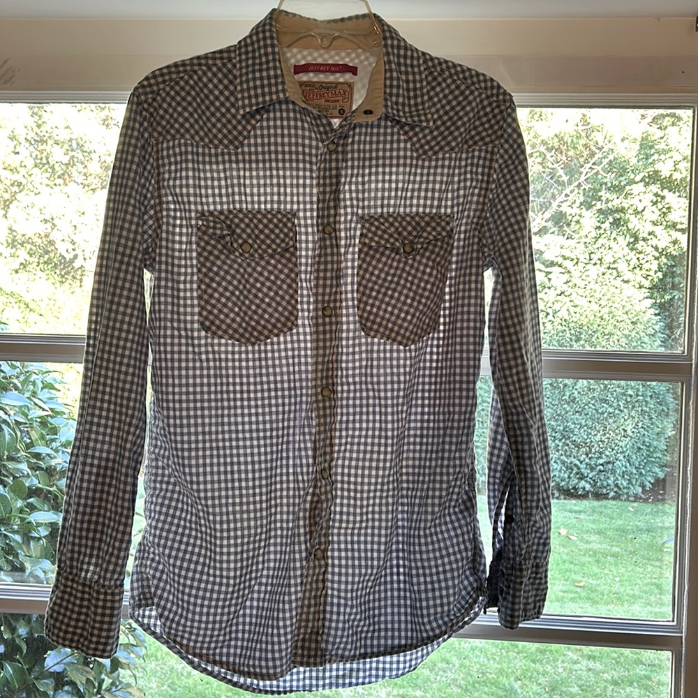 Jeffrey Max Pearl Snap button down